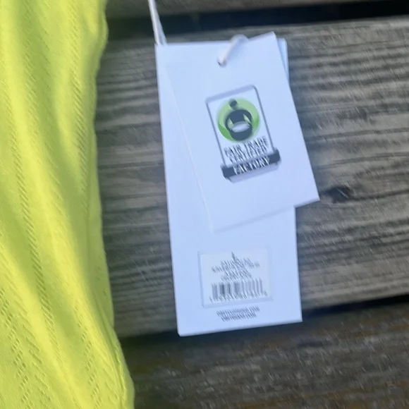 NWT OBEY Alina Pointelle Top, Size L Color Lime Urban Outfitters - Picture 14 of 16